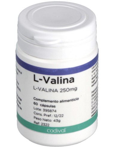 Codival L Valina 250Mg 60Caps