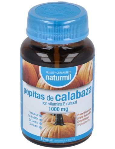 Naturmil Pepitas De Calabaza 1000 Mg 30 Perlas