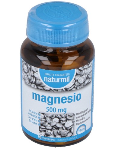 Naturmil Magnesio 500 Mg 90 Comprimidos