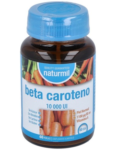 Naturmil Beta Caroteno 10 000 Ui Sin Azucar,Almidon,Lactosa,Glut