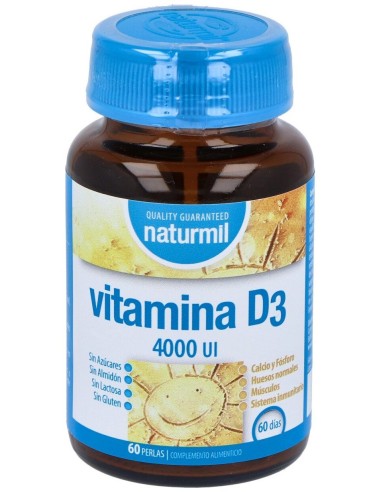 Naturmil Vitamina D3 4000Ui 60 Capsulas