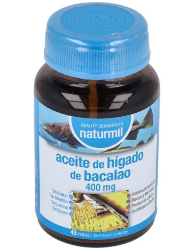 Naturmil Aceite De Higado Bacalao 400Mg 45Caps