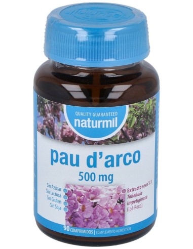 Naturmil Pau D,Arco (Ipe Roxo) 500 Mg 90 Comprimidos