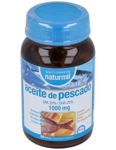 Naturmil Aceite De Pescado Omega 3 Epa 35% / Dha 25% 1000 Mg 60