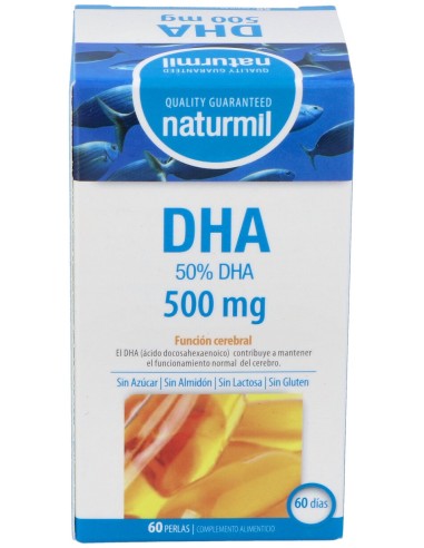 Naturmil Dha 500 Mg Sin Gluten 60 Capsulas