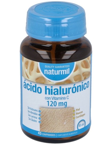 Naturmil Acido Hialuronico 120 Mg Con Vitamina C 45 Comprimidos