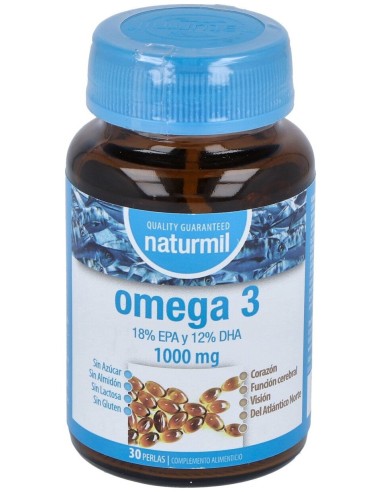 Naturmil Omega 3 Epa 18% E Dha 12% Con Vitamina E 1000 Mg 30 Per