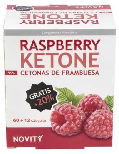 Naturmil Raspberry Ketone Cetona De Frambuesa 60+12Caps