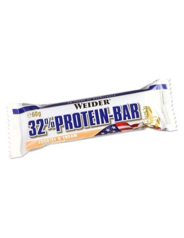 Weider 32% Barra Proteica Galletas Y Crema 60G