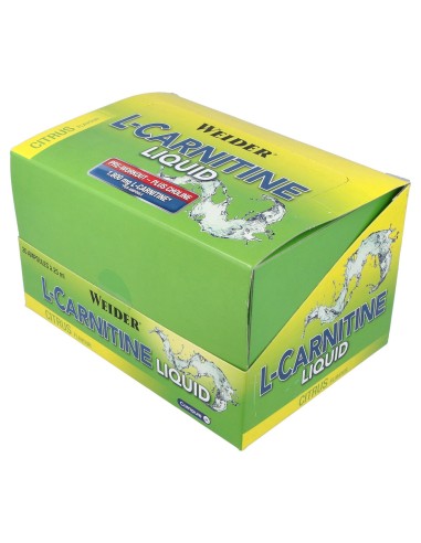 Weider L-Carnitina Liquid Sabor Limón 20Amp X 25Ml