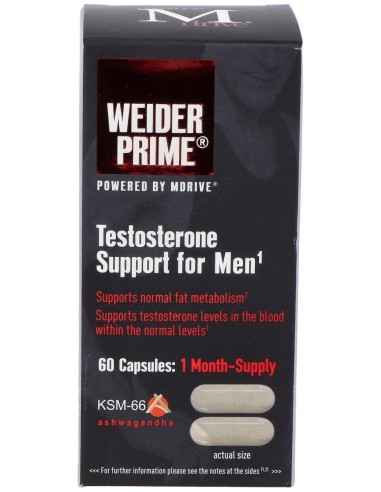 Weider Prime Testosterona Hombre 60Cap.