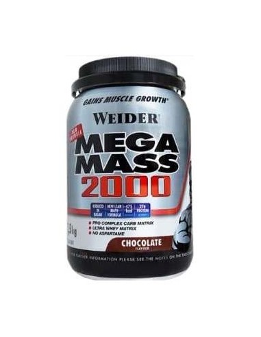 Weider Mega Mass 2000 Chocolate 1,5Kg.