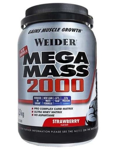 Weider Mega Mass 2000 Fresa 1,5Kg.