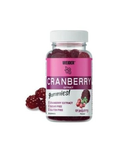 Weider Cranberry Extract Arandano 60Gummies.