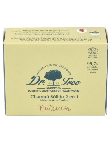 Dr. Tree Champú Sólido 2 En 1 Nutrición 75G