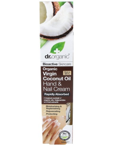 Dr Organic Crema De Manos Y U€As Aceite De Coco Org Nico 100Ml