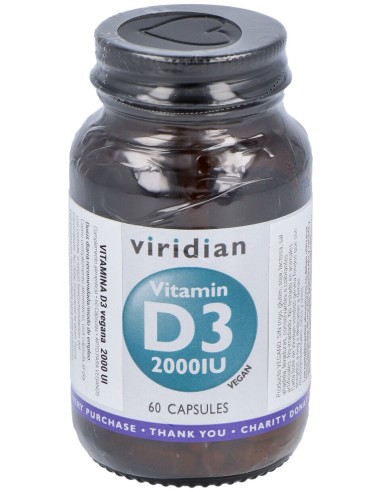 Vitamina D3 2000Iu Vegana 60Cap.Veg.