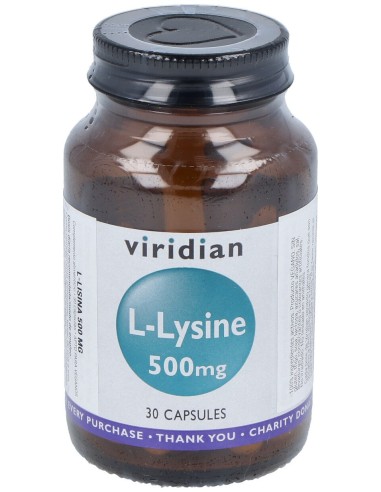 Viridian L-Lisina 500Mg 30Caps
