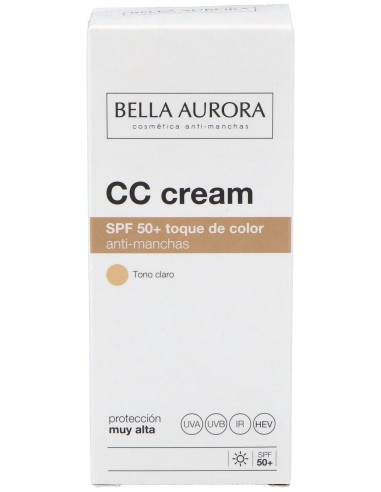 Bella Aurora Spf50 Crema Color Anti-Manchas Tono Claro 30Ml