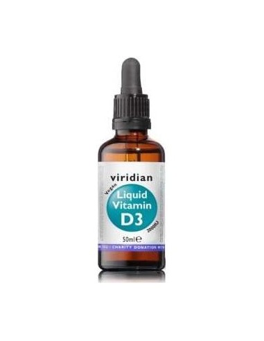 Viridian Vitamina D3 Líquida Vegana 2000Iu 50Ml