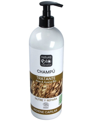 Naturabio Cosmetics Champú Tratante Aloe Avena Bio 740Ml