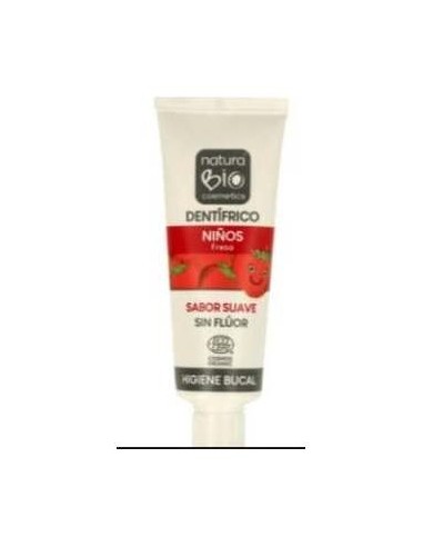 Naturabio Cosmetics Dentifrico Niños Fresa Sin Fluor 25Ml