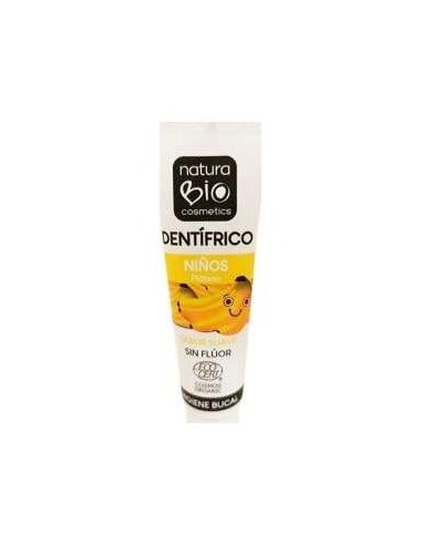 Naturabio Cosmetics Dentífrico Niños Plátano Sin Fluor 50Ml