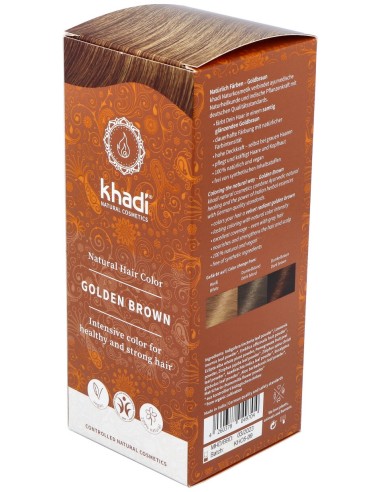 Khadi Tinte Castaño Dorado 100% Vege 100G