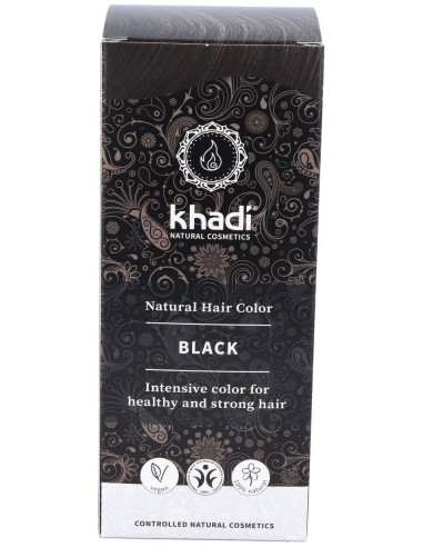 Khadi Tinte Negro Herbal 100% Vegeta 100G