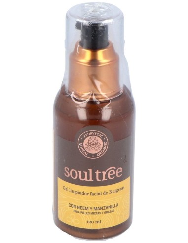 Soultree Gel Limpiador Facial Nutgrass Piel Mixta Grasa 120Ml