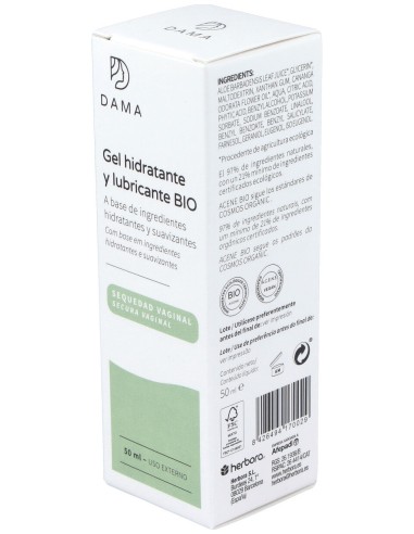 Herbora Dama Gel Hidratante Lubricante Bio 50Ml