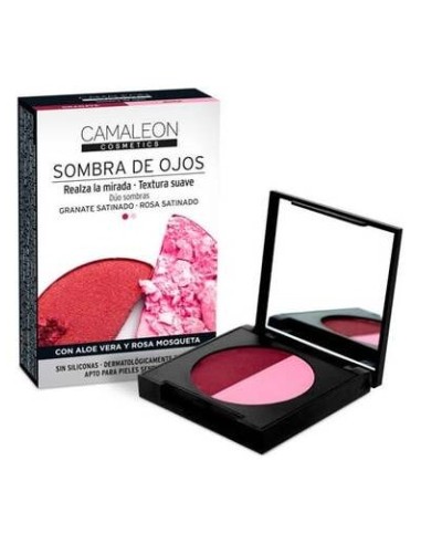 Camaleon Cosmetics Sombra De Ojos Granate + Rosado 2,3G
