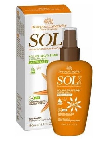 Bottega Di Lungavita Sol Leon Spray Baby Spf50+ 15Ml