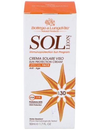 Bottega Di Lungavita Sol Leon Crema Cara Spf30 50Ml