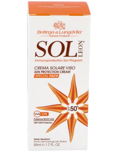 Sol Leon Crema Facial Solar Spf 50 Alta Prot. 50Ml