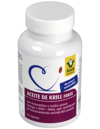 Raab Vitalfood Aceite Krill Forte 50Caps