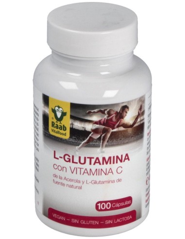 Raab Vitalfood L-Glutamina Con Vitamina C 100Caps