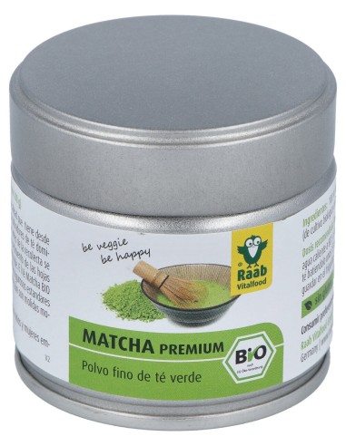 Raab Vitalfood Matcha Te Verde Premium Polvo 30G