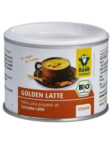 Raab Vitalfood Golden Latte Bebida De Curcuma En Polvo 70G