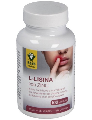 L-Lisina Con Zinc 100Cap.