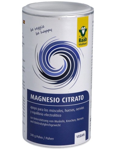 Raab Vitalfood Citrato De Magnesio Polvo 340G