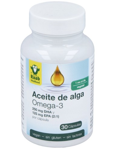Raab Vitalfood Aceite De Alga Omega 3 1183Mg 30Caps