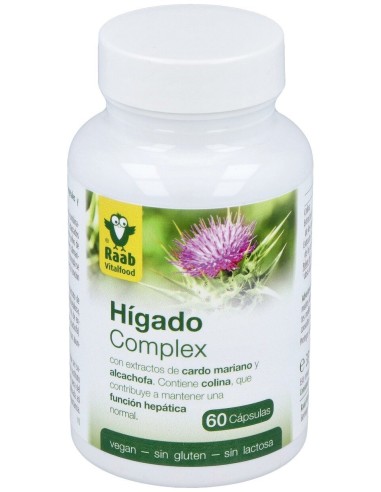 Higado Complex 550Mg 60Comp. Sg Vegan