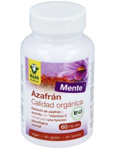 Raab Vitalfood Azafran Con Acerola 500Mg 60Caps