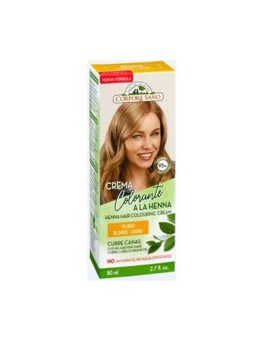 Corpore Sano Crema Colorante Cabello Rubio 80Ml