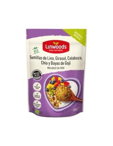 Linwoods Semillas Lino-Giras-Calab-Chia-Goji Molidas Bio 200G