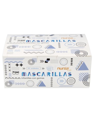 Mascarilla Higienica Infantil 3Capas Caja 50Ud.
