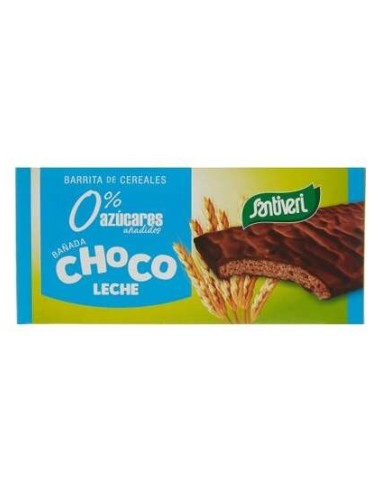 Santiveri Barrita Cereales Chocolate Leche Sin Azúcar 12X17G