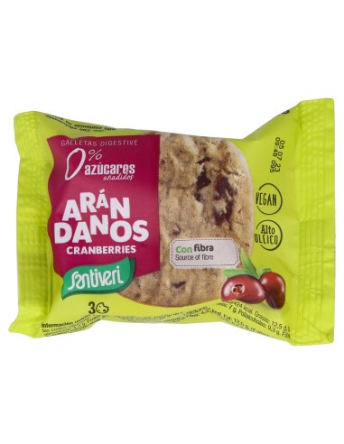 Galletas Digestive Arandanos 0% Azucares 3Uds.