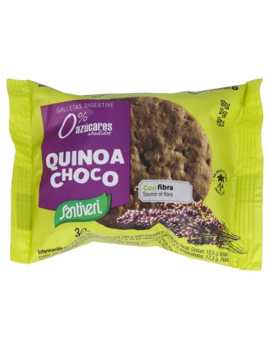 Galletas Digestive Quinoa Choco 3Uds 0% Azucar 27G